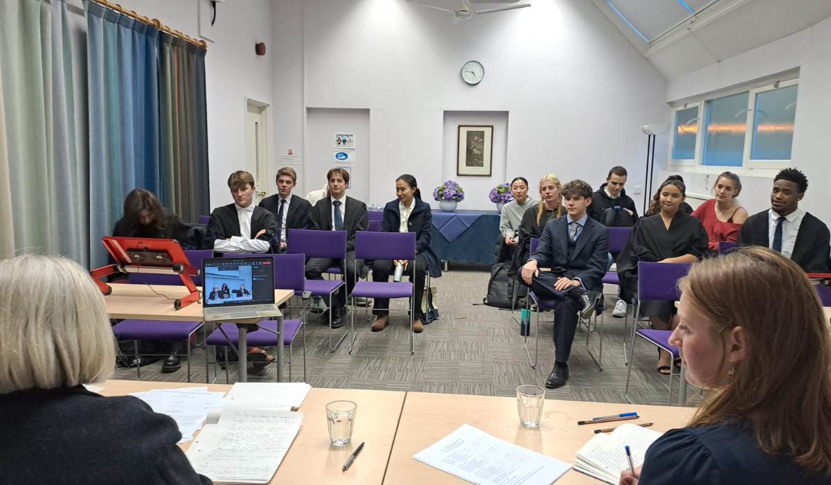 Law students sitting in audience