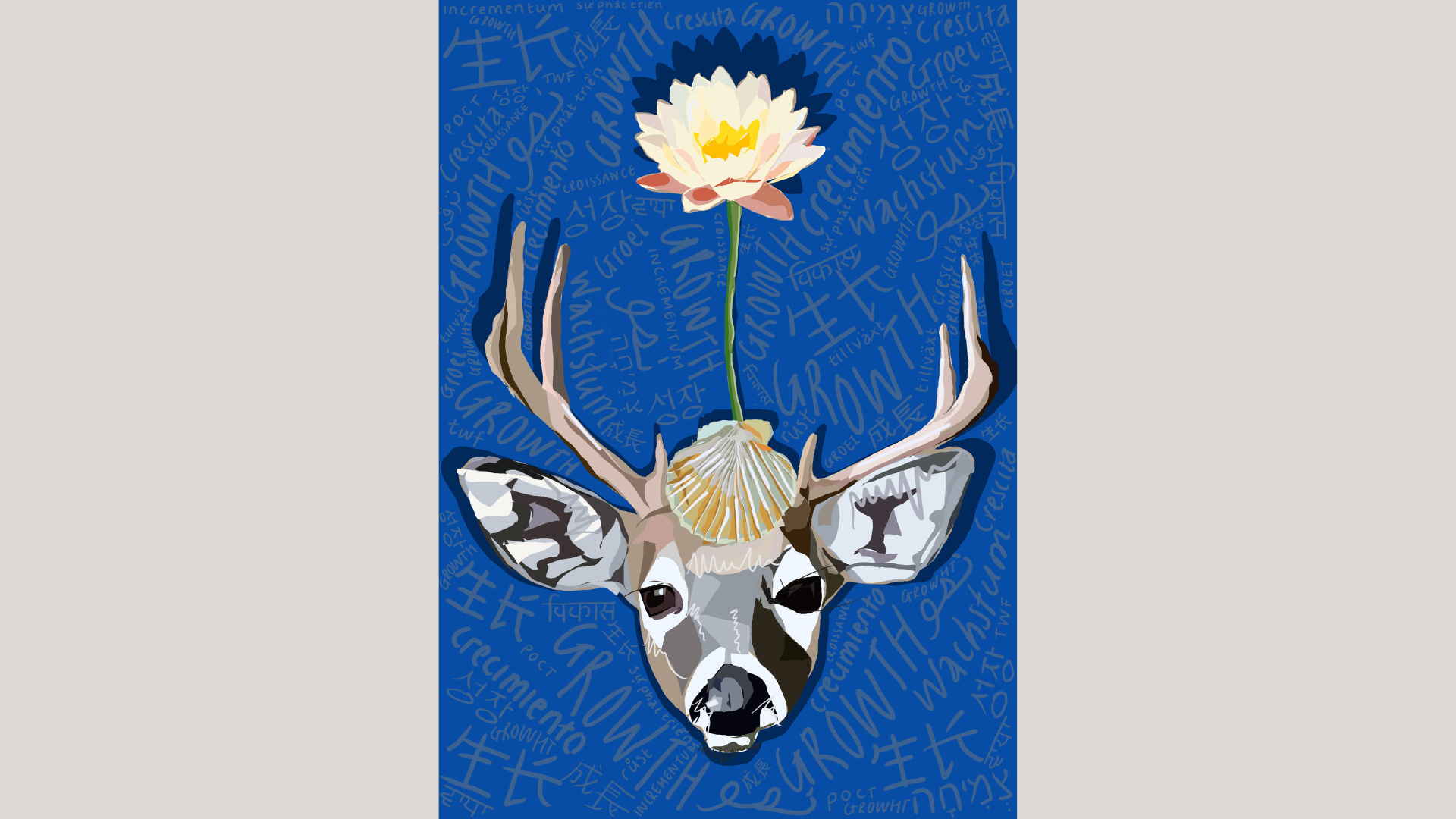 Painting of Lucy Stag