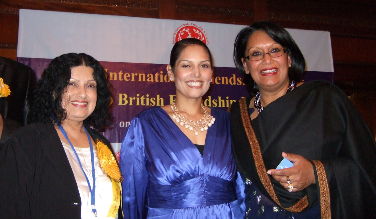 Meena at the Glory of India Award & Certificate of Excellence ceremony with with Baroness Verma and Home Secretary Priti Patel 