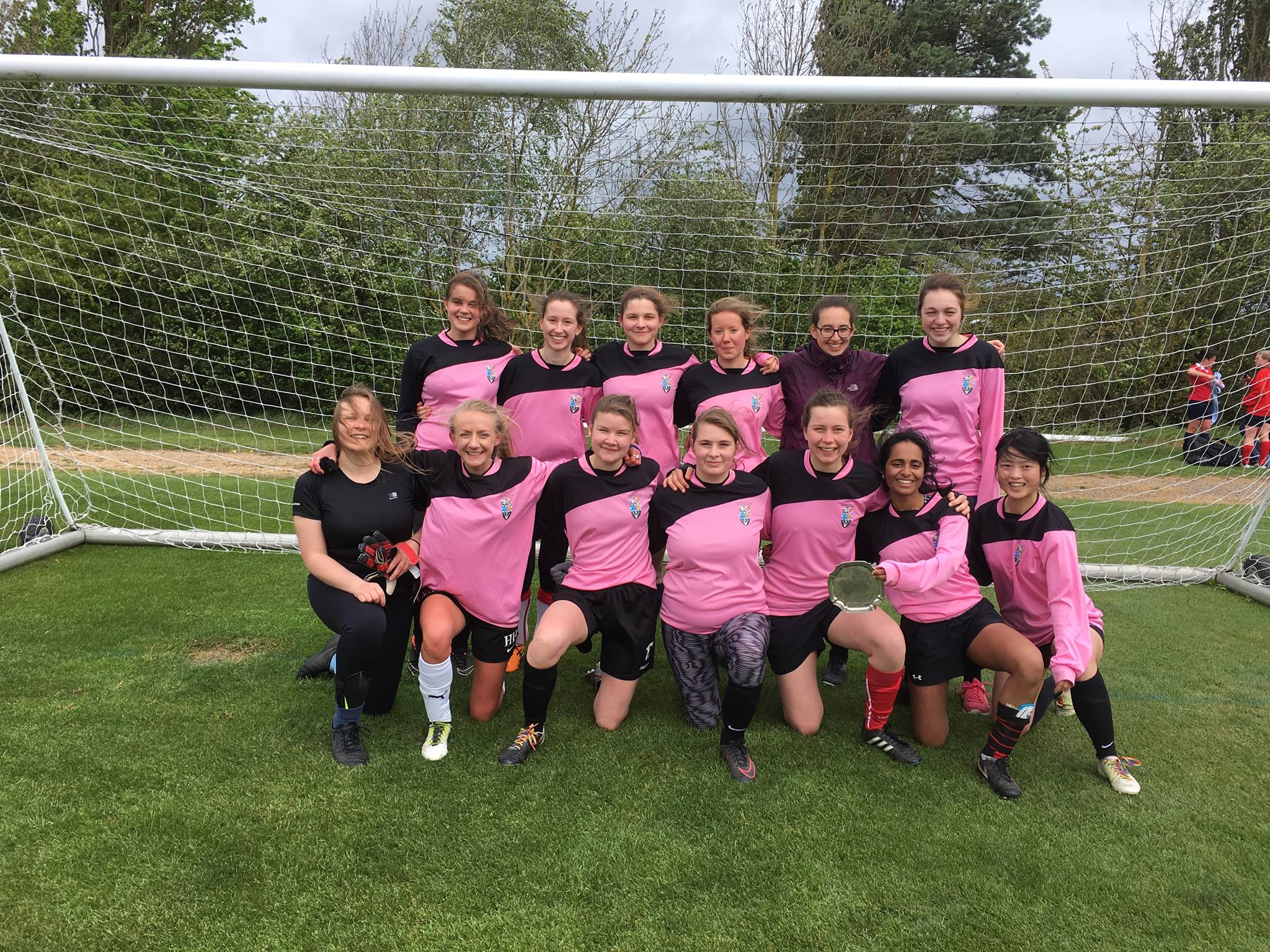 Lucy's football team at Plate Finals