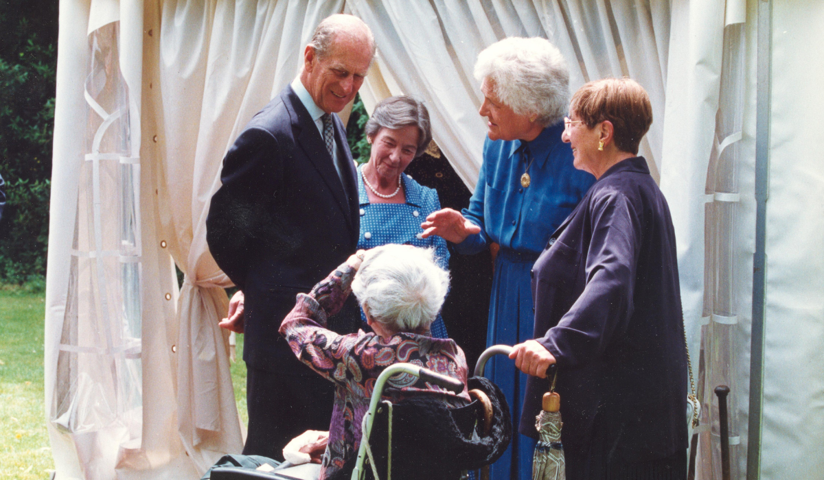 Prince Philip and 4 College Presidents