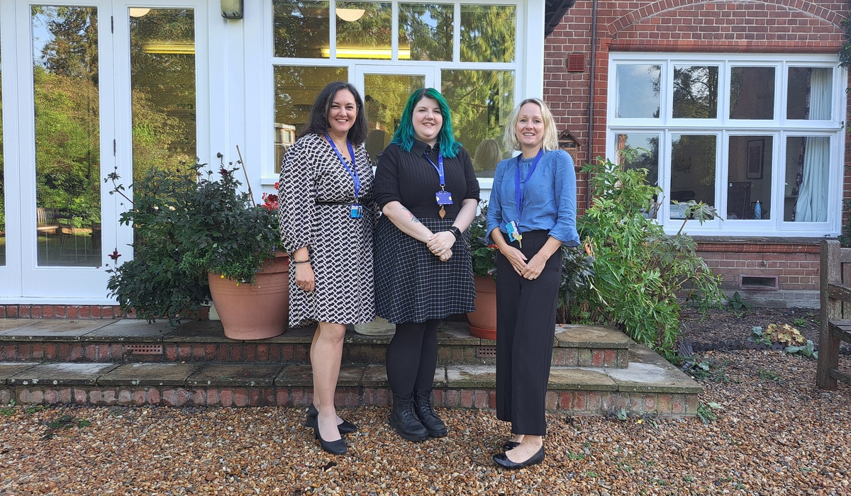 Wellbeing team group photo (from left to right): Sara, Sarah and Anna