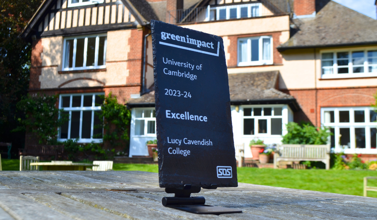 Excellence award plaque on table in strathaird lawn