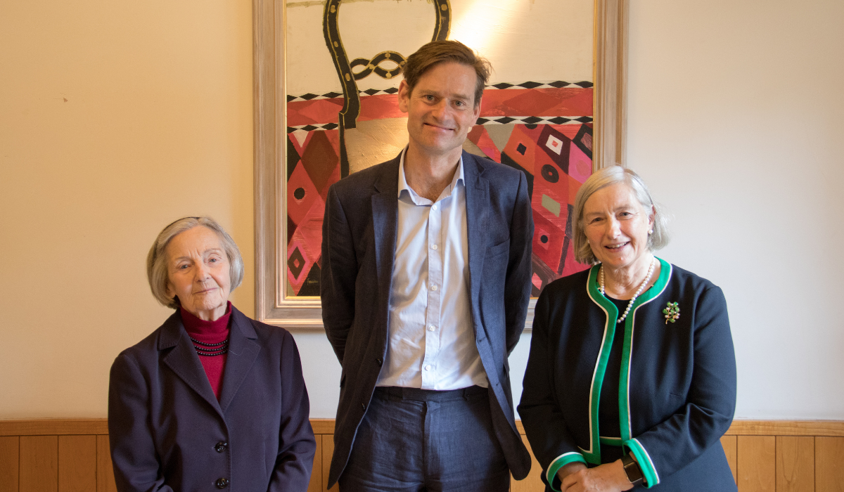 Pauline Perry, Alec Russell and Madeleine Atkins