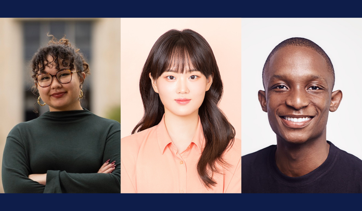 Kalena, Minhee and Jeremiah's headshots