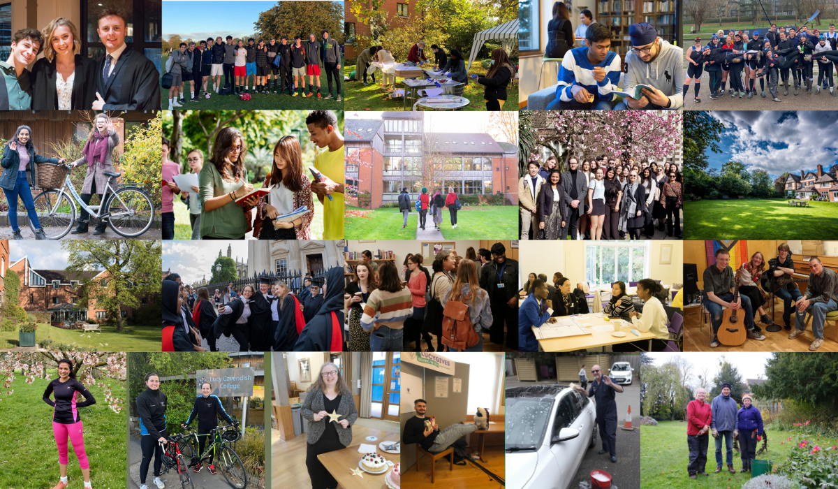 Lucy Cavendish College photo collage