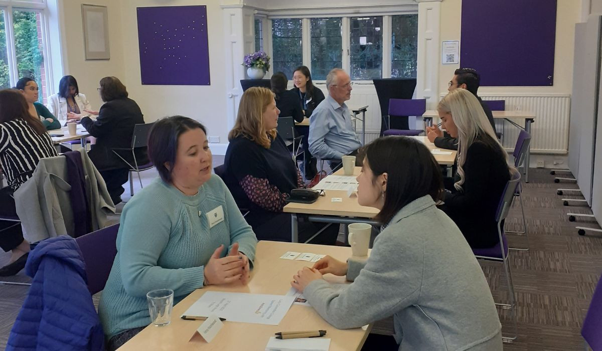 Tutors and students at Speed mentoring event