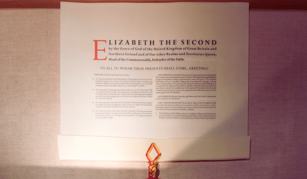 Lucy Cavendish College Royal Charter