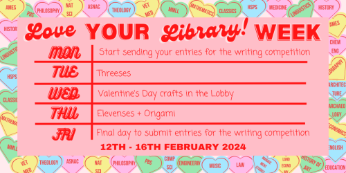 Love your Library Week graphic