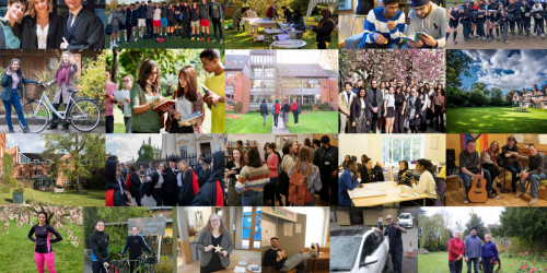 Lucy Cavendish College photo collage