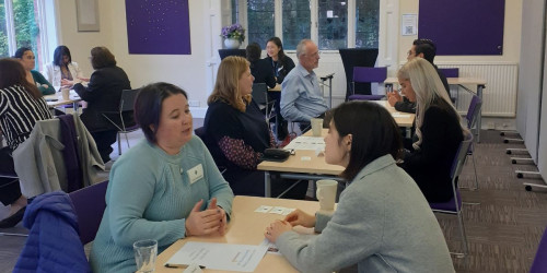 Tutors and students at Speed mentoring event